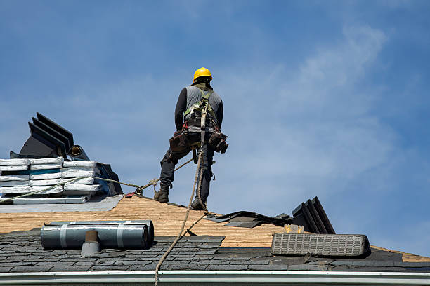Professional Gutter Installation technician working in Lexington Park, MD